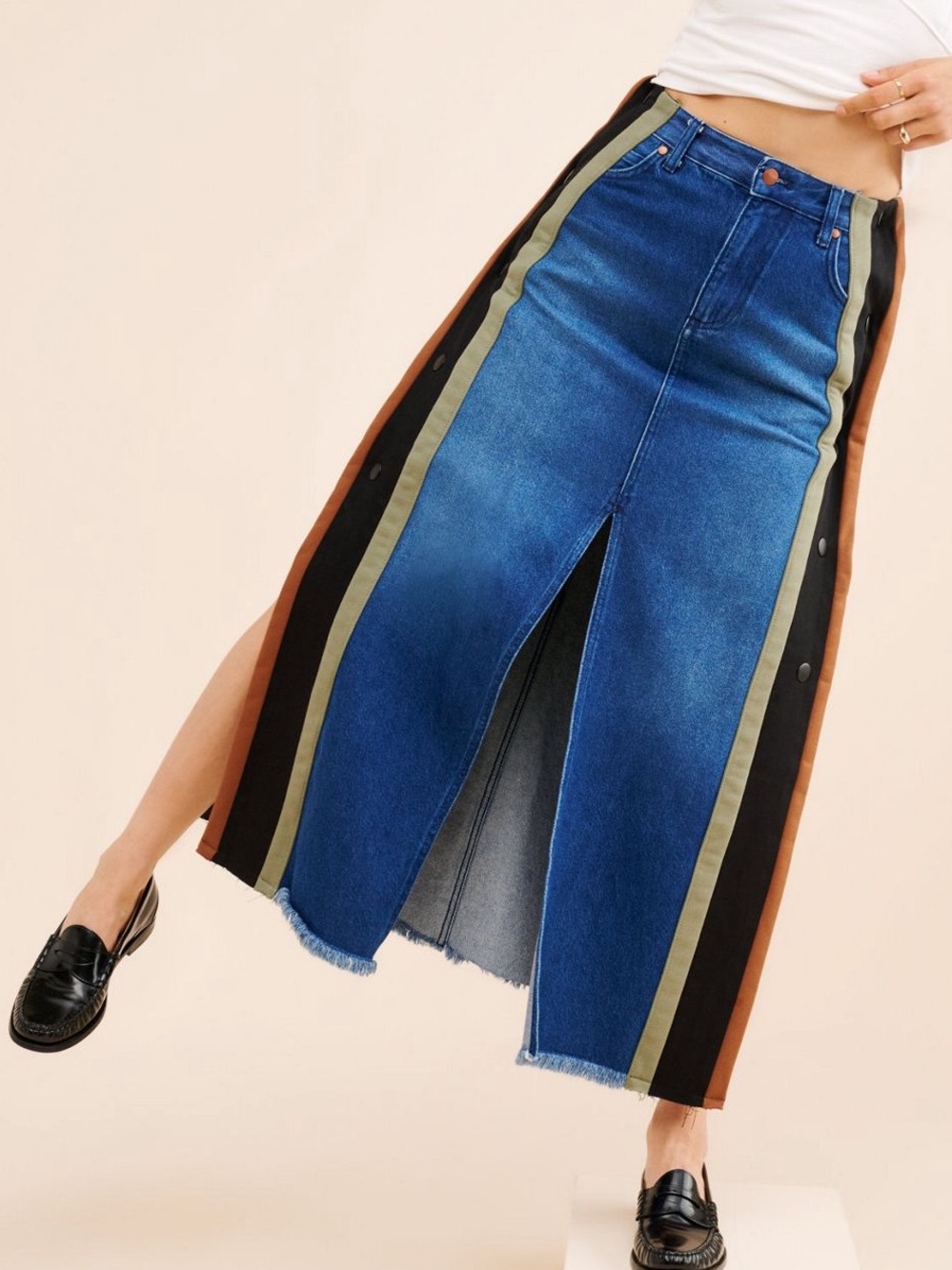 PILCRO Re_Nuuly × TRICIA FIX Madi Track Skirt